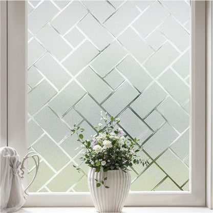 Coavas One Way Privacy Window Film, Heat Control Window Tint for Home, Sun Blocking Reflective Window Film See Out Not in, Anti UV Static Cling for Windows Office Door (Black, 17.5 Inch X 6.5 Feet)