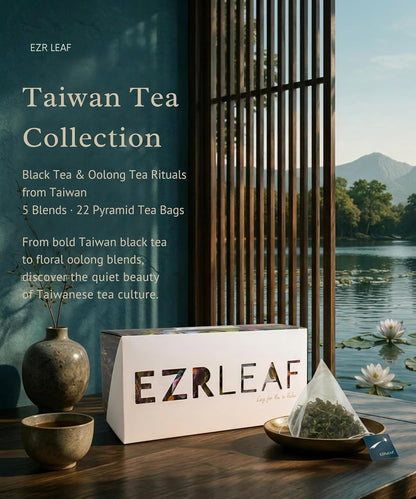 EZR LEAF Soft Wellness-Pura Caffeine-Free Herbal Tea Collection, 22ct Pyramid Tea Bags, Floral & Fruit Tea Gift Set with Lemon Verbena, Chamomile Mint, Dreamland & Roselle, Bedtime Tea Variety Gift Set, Premium Pyramid Tea Bags, Herbal Tea Gift Set