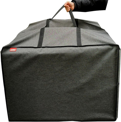 Outdoor Square Cushion/Cover Storage Bag, Protective Zippered Storage Bags with Handles, 32''L x 32''W x 24''H Black