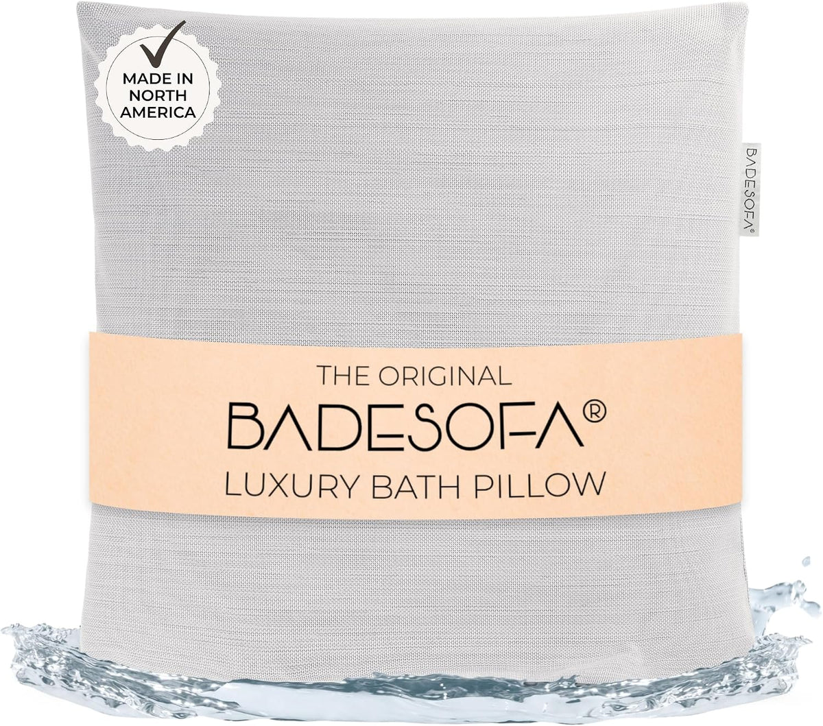 BADESOFA® Luxury Bath Pillow M in Ivory, Quick-Drying Bath Back Pillow