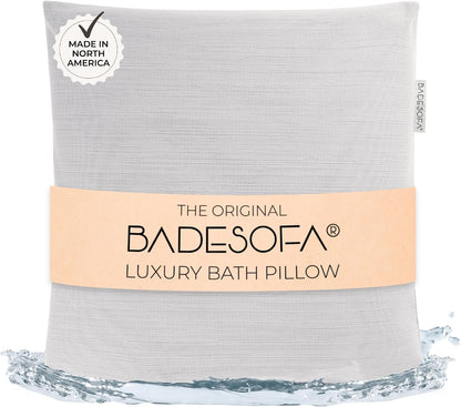 BADESOFA® Luxury Bath Pillow M in Ivory, Quick-Drying Bath Back Pillow