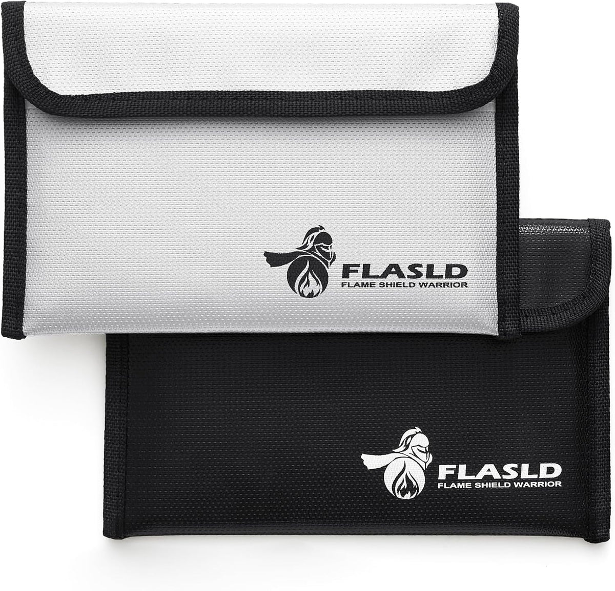 FLASLD Large Fireproof Document Bags, 24x12x12” Waterproof Storage Firesafe Bag, Fireproof Folder Safe Box for Cash, Valuables & Passport, Silicone Coating & Zipper Closure