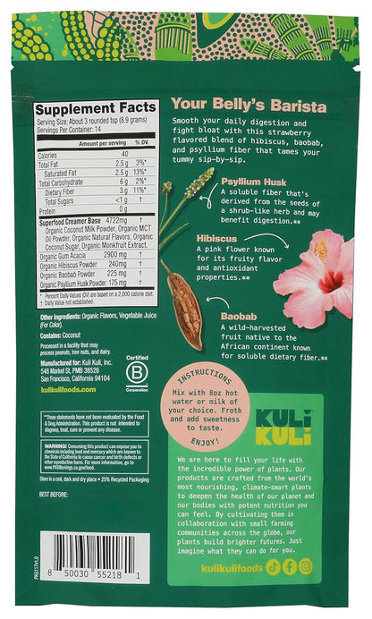 Kuli Kuli Matcha Moringa Organic Superfood Latte - Matcha Green Tea Powder for Natural Caffeine & Antioxidants with Moringa and Lion’s Mane for Cognitive Support and Mental Focus