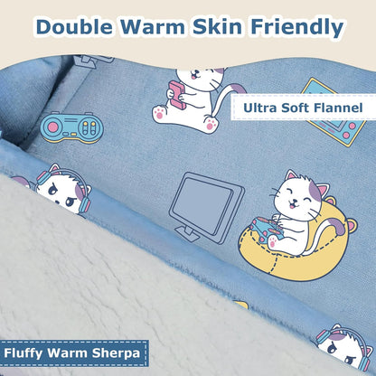 THREE POODLE Wearable Blanket Hoodie for Women, Oversized Sherpa Sweatshirt Blanket for Adults Men, Cozy Hooded Blankets, Gifts for Teen Girls Women Mom Sister
