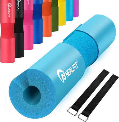 NEALFIT Barbell Pad Squat Pad for Squats—Squat Bar Pad—Great for Weightlifting,Lunges and Hip Thrusts—Foam Sponge Pad—Fit Standard and Olympic Bars Perfectly