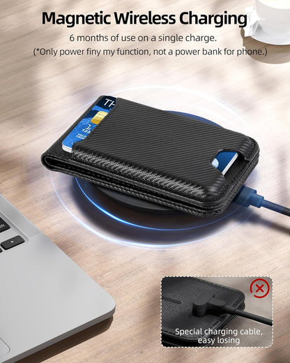 ExtreLife for Magsafe Wallet, Works with Apple Find My, 6 Cards Holder