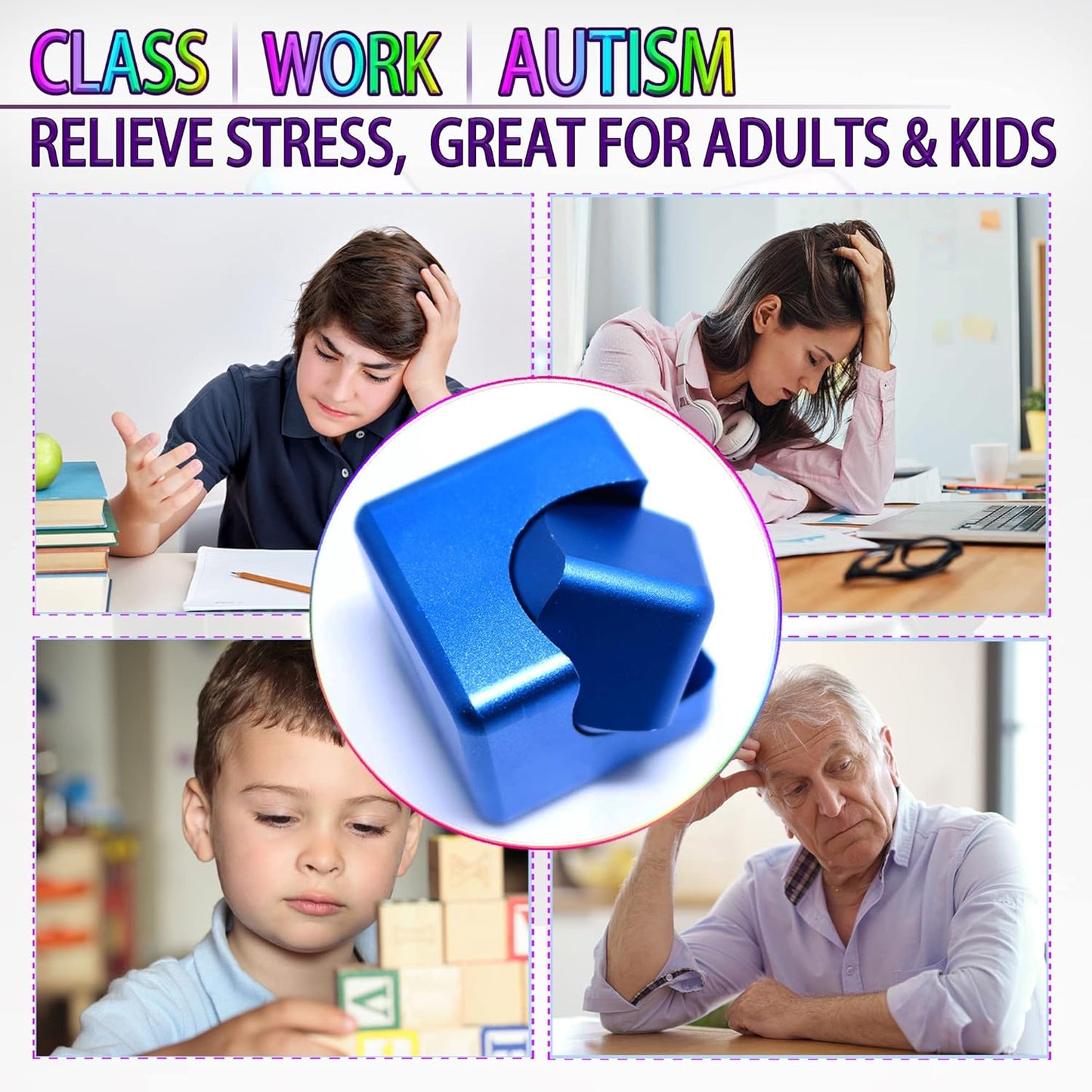 Fidget Spinner Toys Cube Adults Metal Fidgets Cool Stuff Desk Gadgets Office Toy for Teen Boy Small Anxiety Figette Sensory Toy ADHD Tool Fingears Figet Stress Gifts Easter Basket Stuffers Teen Boys