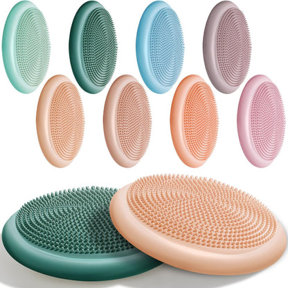 Libima 8 Pcs Wiggle Seat for Sensory Kids Flexible Wobble Cushion Non Slip Balance Disc for Adults Core Strength Physical Exercise Improve Posture School Home Office
