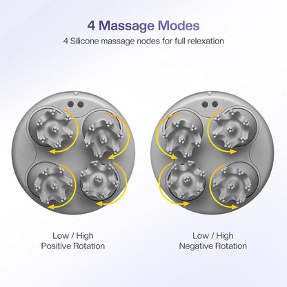 COMFIER Electric Scalp Massager, Waterproof Head Massager with Mutlti-Modes Vibration, Handheld Portable Head Scratcher for Hair Growth, Dog Cat Massager for Deep Clean and Stress Relax