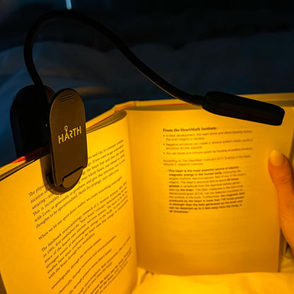 Clip on Book Lights for Reading at Night I 1200 mAh Rechargeable Reading Lights for Books in Bed I Led Clip Lights Book Lovers Gifts I Clip on Lamp Book Reading Light for Bed I Reading Lamps for Bed