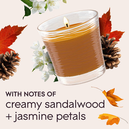 Glade 1-Wick Scented Candle Jar, Clean Linen, Air Freshener Infused with Essential Oils, 4.08 Oz, 2 Count