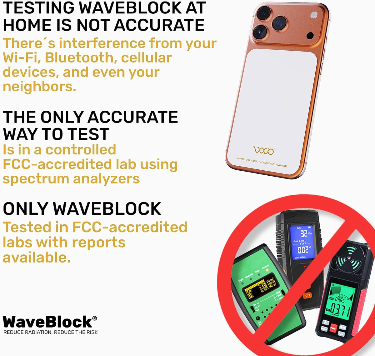 WAVEBLOCK EMF Blocker Sticker for iPhone 15 White