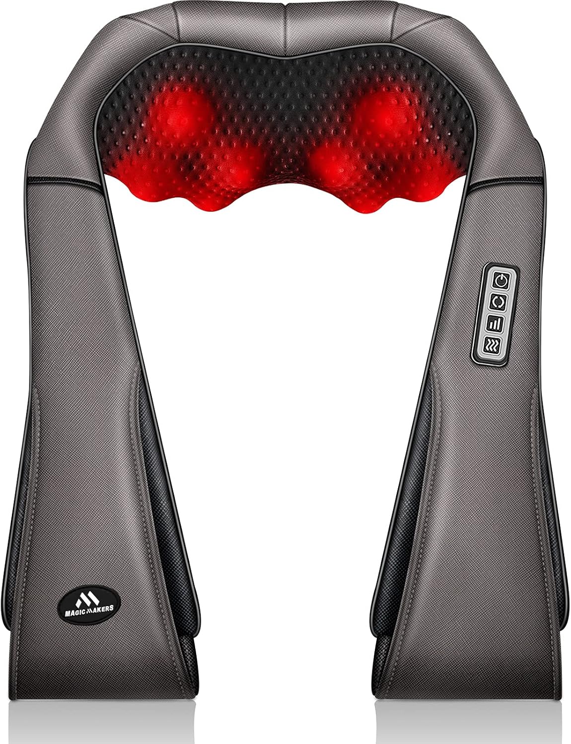 MagicMakers Fathers Day Dad Gifts, Shiatsu Neck Massager with Heat for Pain Relief Deep Tissue – Christmas Gift for Women, Men, Mom, Dad, Her, Him– Amazing Back & Shoulder Relief from Daughter or Son