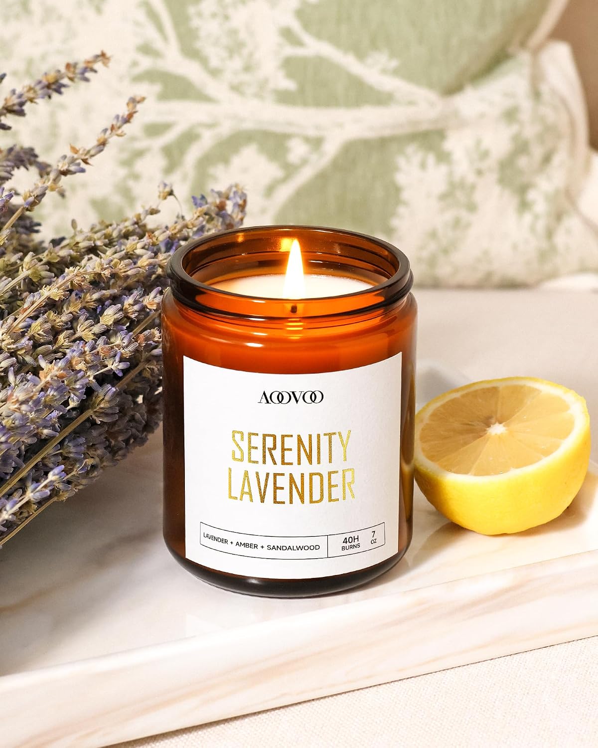 AOOVOO Scented Candles - 4PC Candle Set, 36 oz Soy Candles