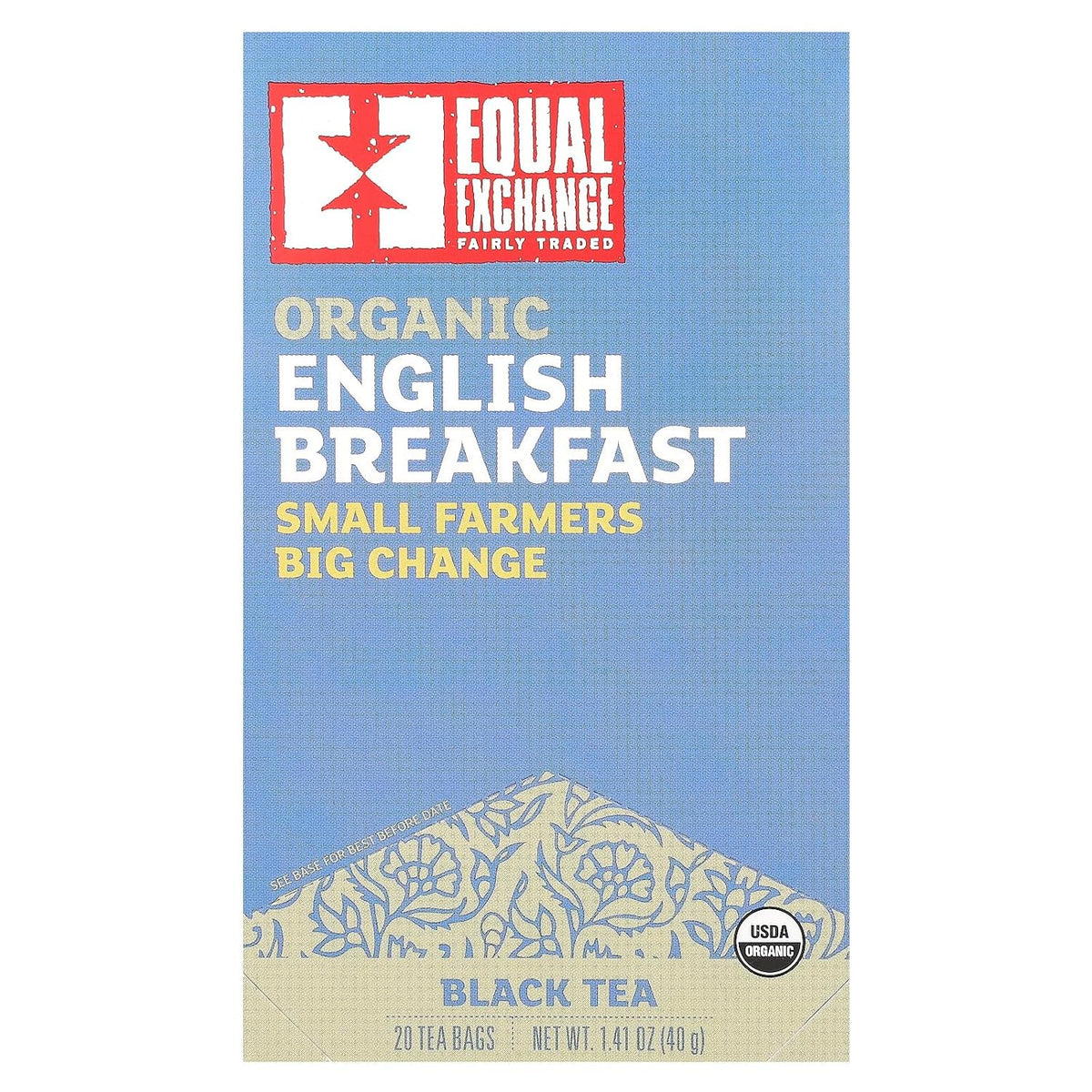Equal Exchange Black, English Breakfast Tea 20 Bags