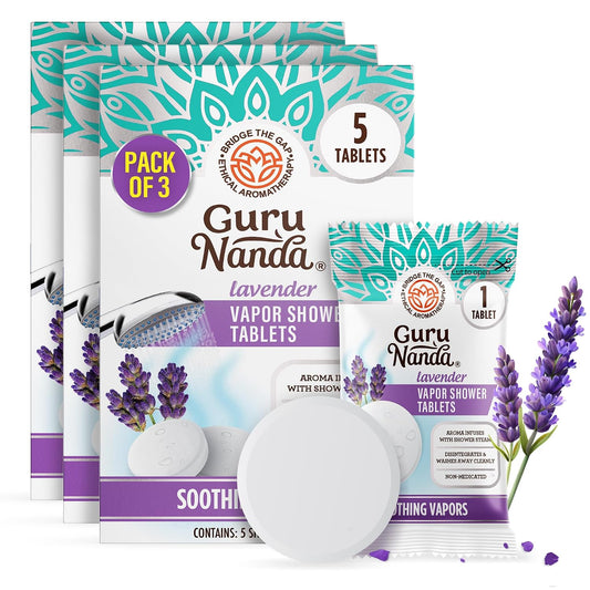 GuruNanda Lavender Vapor Shower Tablets, 15 ct