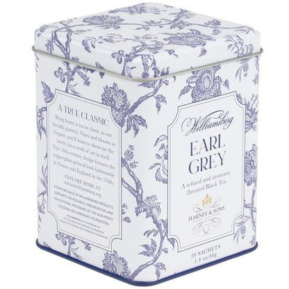 Harney & Sons Williamsburg Earl Grey Tea, 20 Sachets in Tin