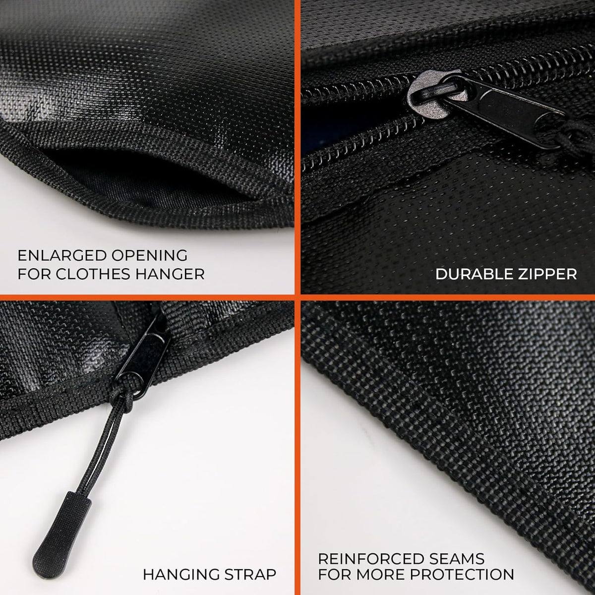 ROLOWAY Hanger Diversion Fireproof Safe, Hidden Compartment for Home & Travel, Secret Safe for Cash Hiding Under Clothes with Small Fireproof Bag