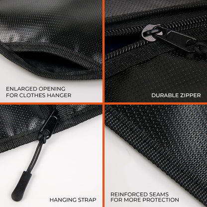 ROLOWAY Hanger Diversion Fireproof Safe, Hidden Compartment for Home & Travel, Secret Safe for Cash Hiding Under Clothes with Small Fireproof Bag