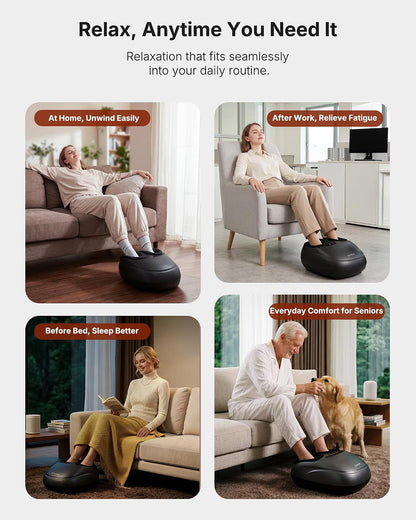 KNQZE Shiatsu Foot Massager with Heat, Compression, Deep Kneading Foot Massage for Plantar Fasciitis Relief, Remote Control, Multi Massage Modes, Auto Shut-Off Timer, FSA Eligible, Gifts for Women Men