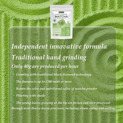 Matcha Latte Green Tea Powder Single Pack, Premium Barista Science Blend - Individual Matcha Bags (20)