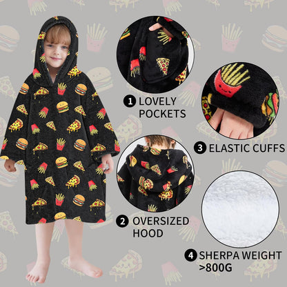Fiosnow Glow in the Dark Unicorn Blanket Hoodies for Kids 6-13YR Oversize Wearable Blanket Hoodies for Boys Girls Teens