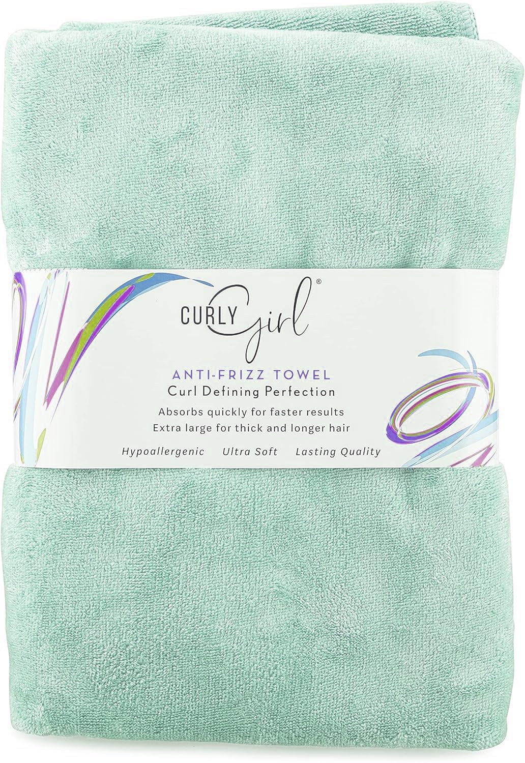 Curly Girl Towel for Women with Curls, Anti-Frizz, Absorbent, Fast Drying, Curly Hair, Microfiber Hair Drying Towel for Curls