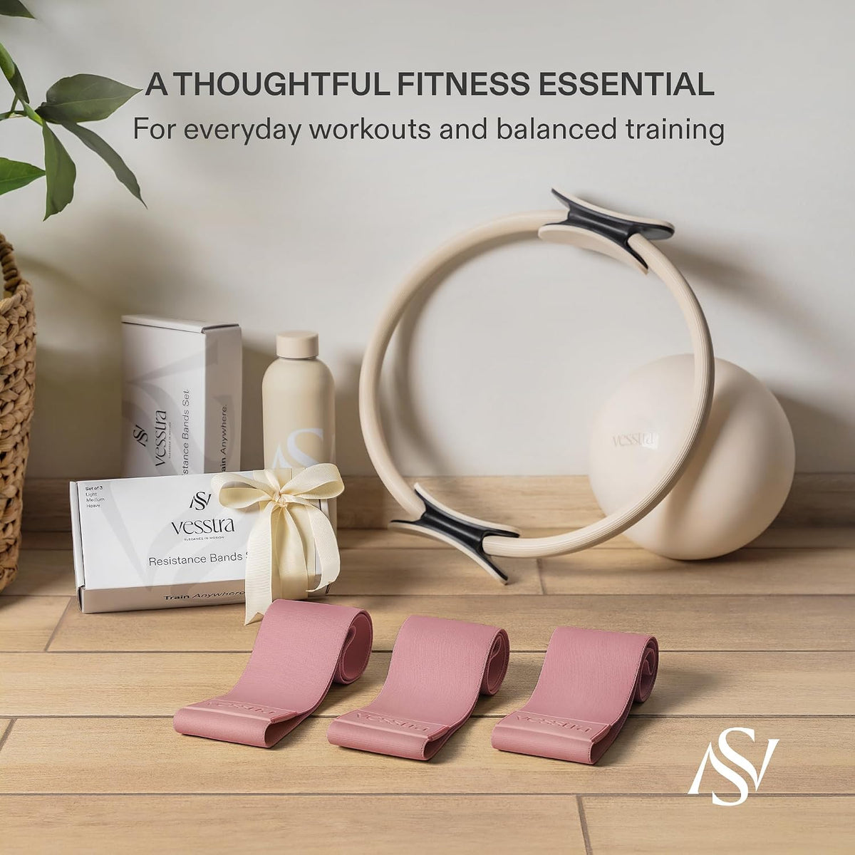 Premium Loop Resistance Bands Set - Non Slip Fabric Booty Bands for Glutes & Legs (Light, Medium, Heavy) | Hip Bands for Pilates, Strength Training & Home Workouts