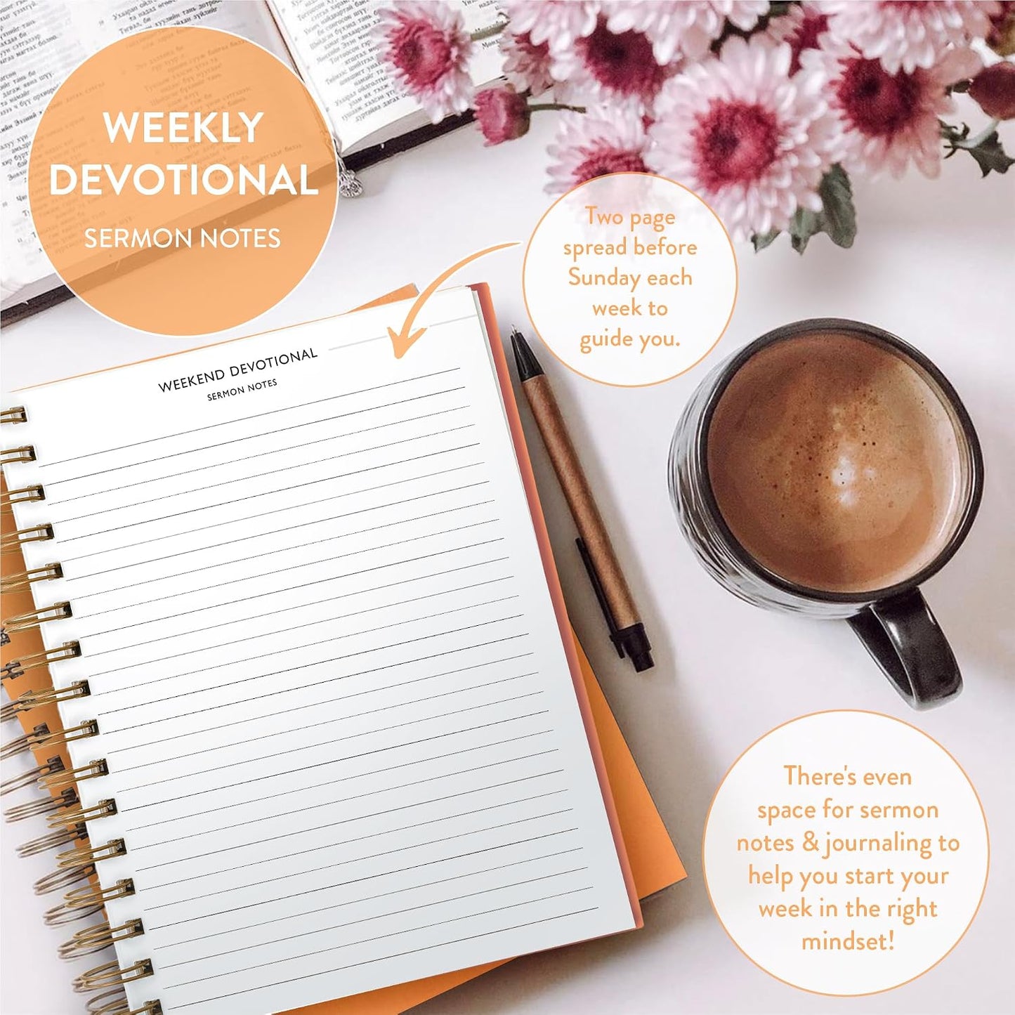 Christian Planner 2026 Daily Planner - Faith Based Monthly and Weekly Planner, Vision Board, and Habit Tracker - 2026 Calendar, Personal Organizer and Devotional Journal (Spiral, Pine)