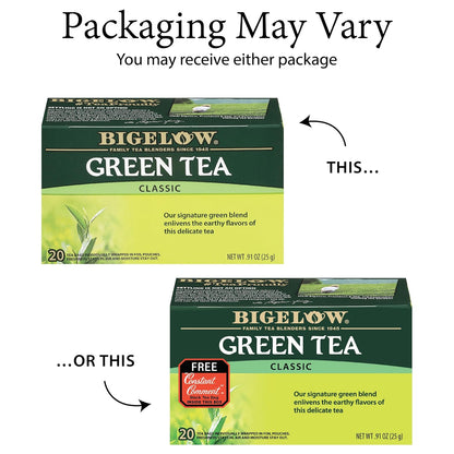 Bigelow Tea Classic Green Tea, 20 Count (Pack of 6)