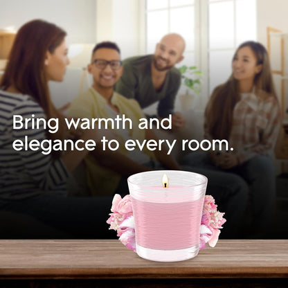 Glade 1-Wick Scented Candle Jar, Clean Linen, Air Freshener Infused with Essential Oils, 4.08 Oz, 2 Count