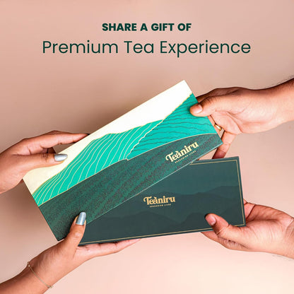 Teaniru, Grandeur Tea Collection | 3 Loose Leaf Tea Sampler | Variety Pack Assortment of Green, Herbal & Black Tea | Gluten Free & Sugar Free | Gift Set for Men & Women | Thanks Giving