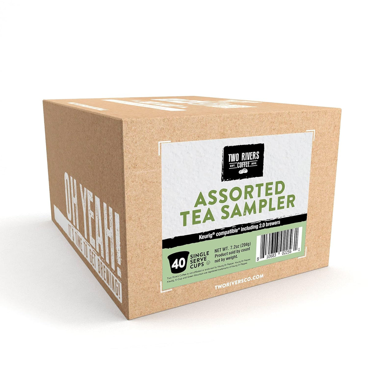 Two Rivers Assorted Tea Sampler Variety Pack for Keurig K-Cup Brewers, 40 Count