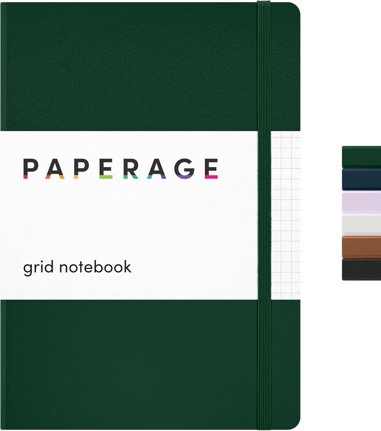 PAPERAGE Lined Journal Notebook, Hardcover Journal for Women & Men, 160 Pages, (5.6 in x 8 in), College Ruled Journaling Notebook for Work, School Supplies & Note Taking, (Black)