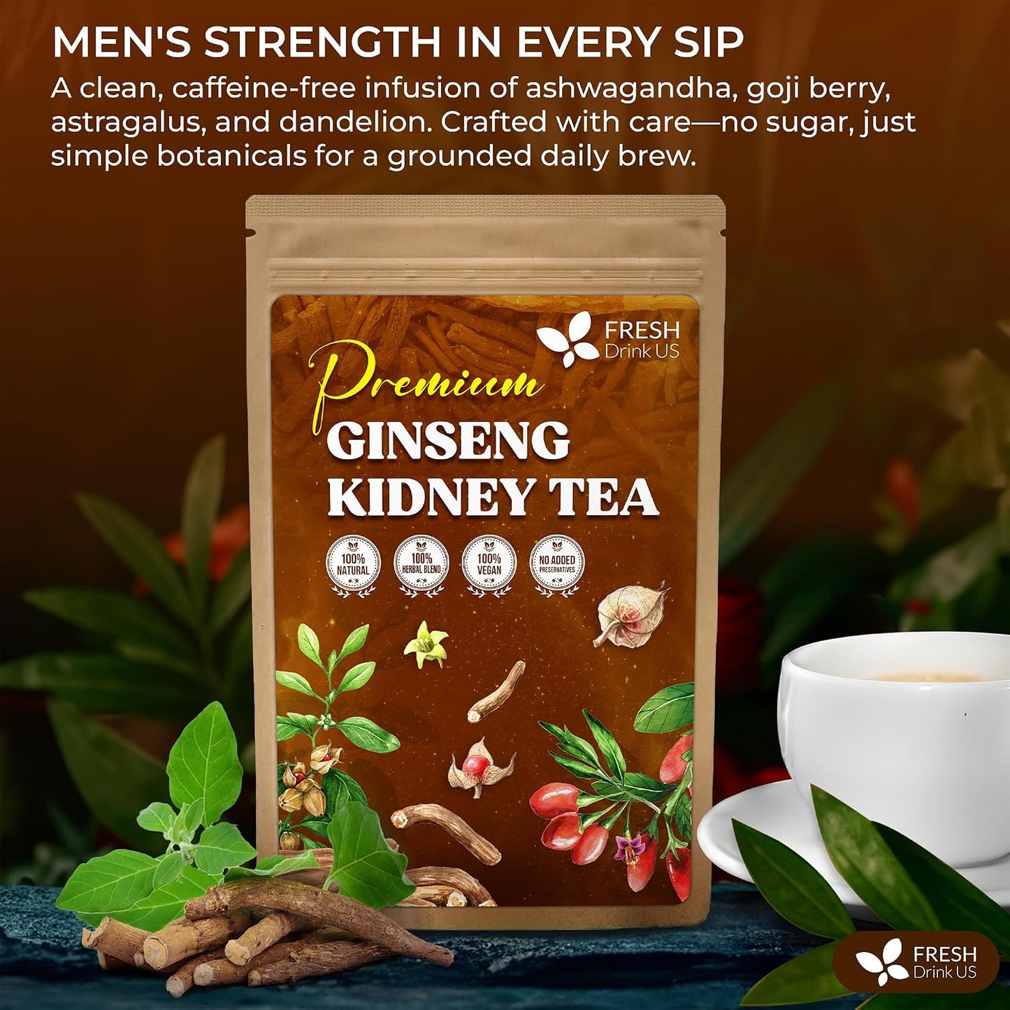 FreshDrinkUS, Premium 60 Chamomile Lavender Tea Bags, Calming Herbal Blend Strong Support for Relaxation & Better Sleep | Naturally Caffeine-Free Bedtime Tea with Soothing Floral Aroma, 100% Natural, Hand-made No Sugar/ Caffeine/ Gluten, Vegan - Colors B