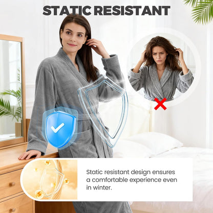 PJGGZ Towel Robe for Women – Soft Absorbent Kimono Bathrobe, Quick-Dry Spa Shower & Hotel Use