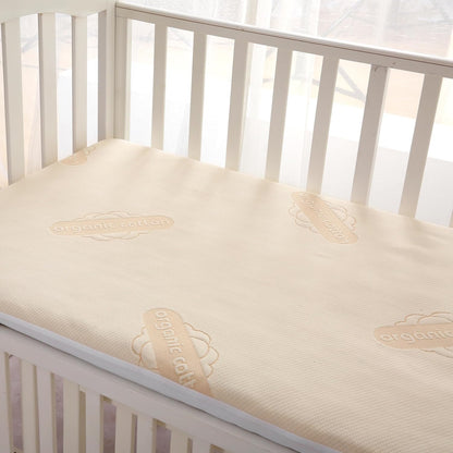 Waterproof Organic Mattress Protector Queen Size – Premium Soft Organic Cotton Surface Mattress Cover – Noiseless & Breathable 250 GSM Mattress Pad – Deep Pocket Fitted Design
