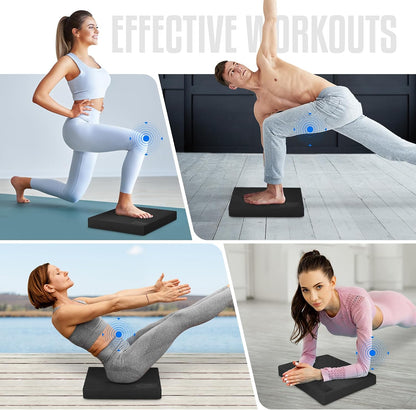 Yes4All Balance Pad, Nonslip TPE Foam Balance Pad with Upgraded Sizes - L, XL, XXL Balance Mat for Fitness, Yoga & Stability Training - Multicolor Options
