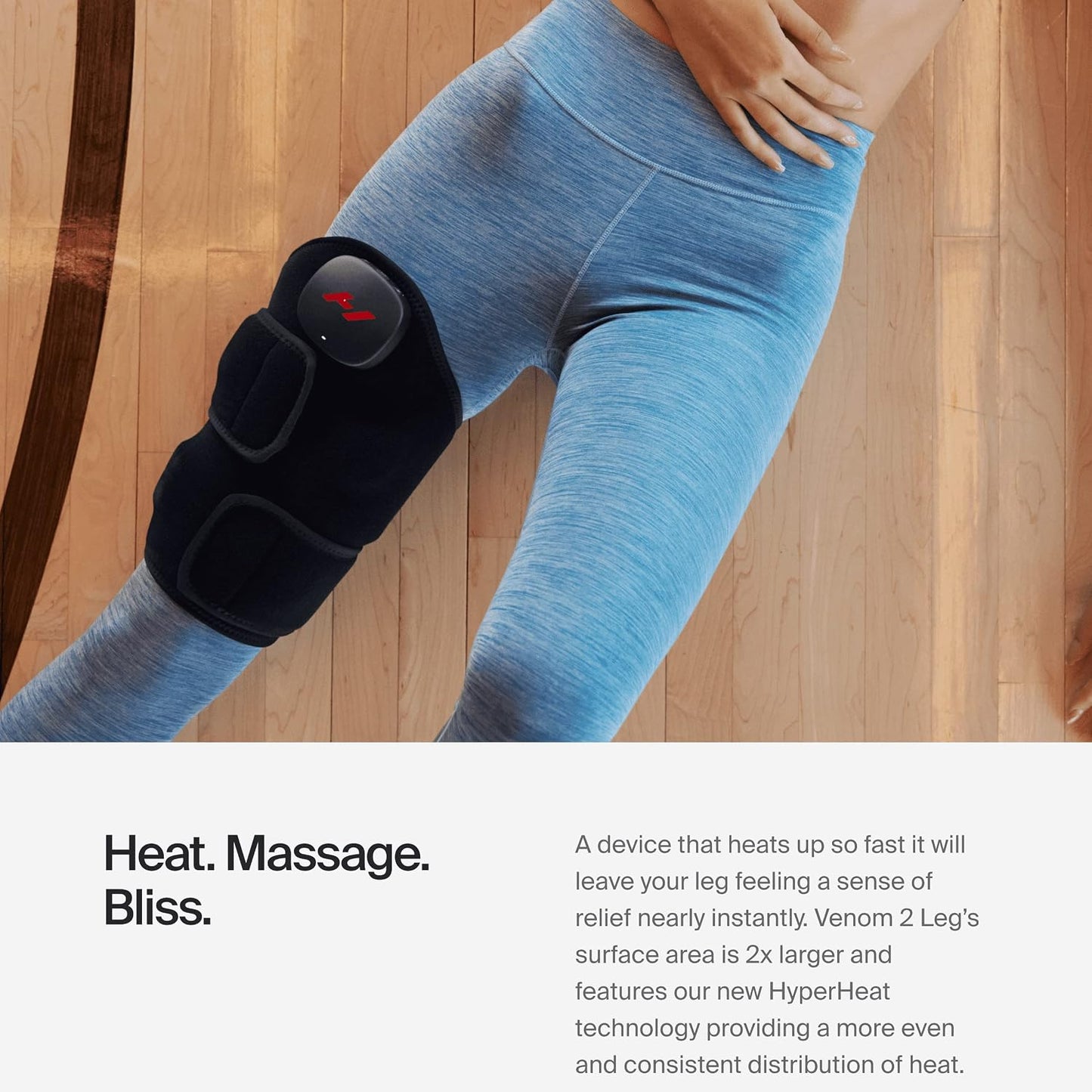 Hyperice Venom 2 Back Wrap - Provides Advanced Heat and Vibration for Pain, Soreness and Inflammation