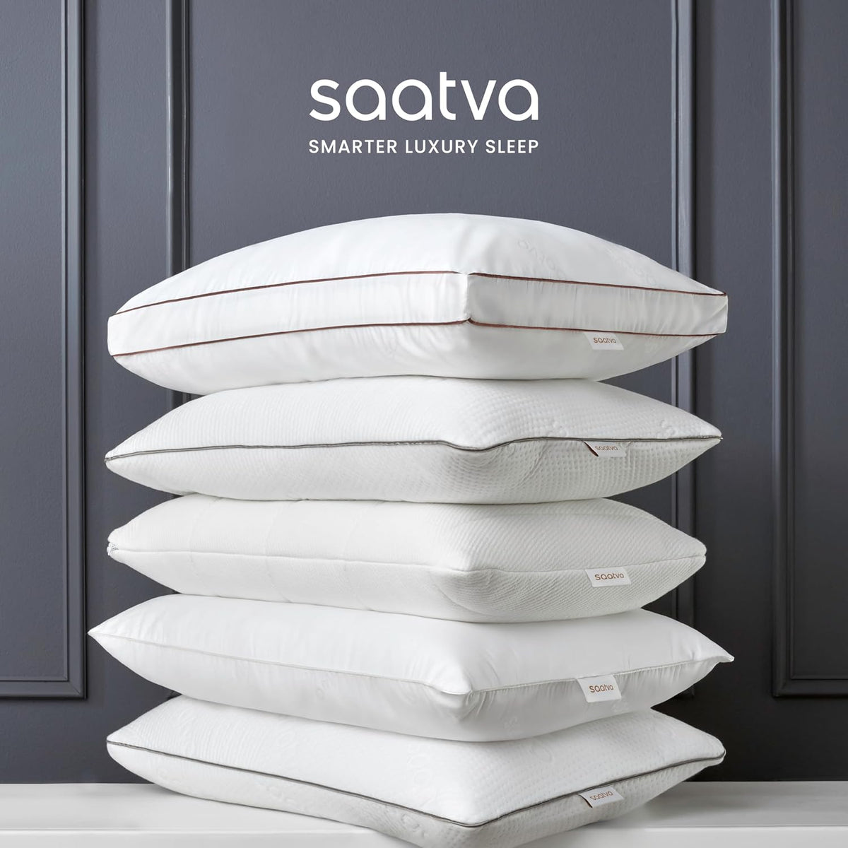 Saatva Cloud Memory Foam Pillow, Gel-Infused Shredded Memory Foam Fill