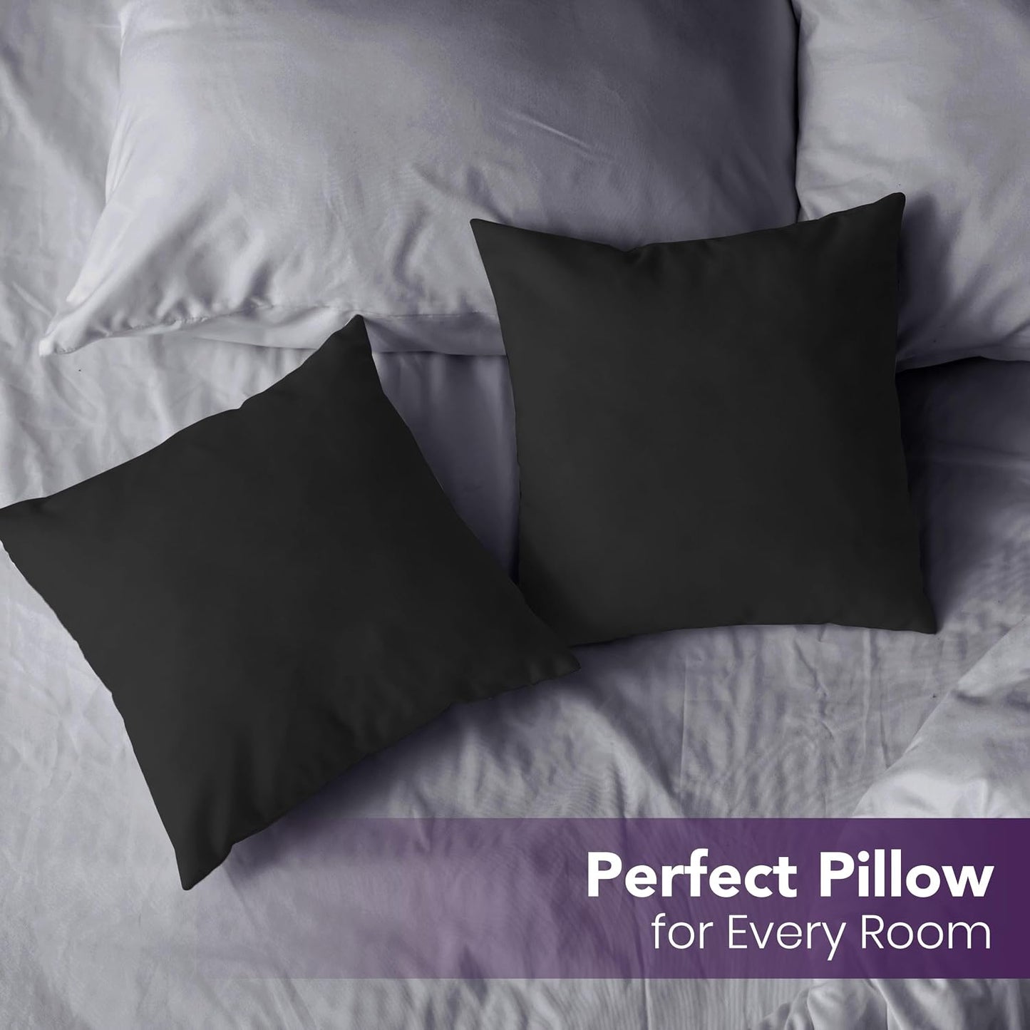 Utopia Bedding 12x20 Pillow Inserts, Set of 2, White – Indoor Decorative Throw Pillows for Bed, Sofa & Couch – Soft, Supportive & Fluffy Cushion Inserts