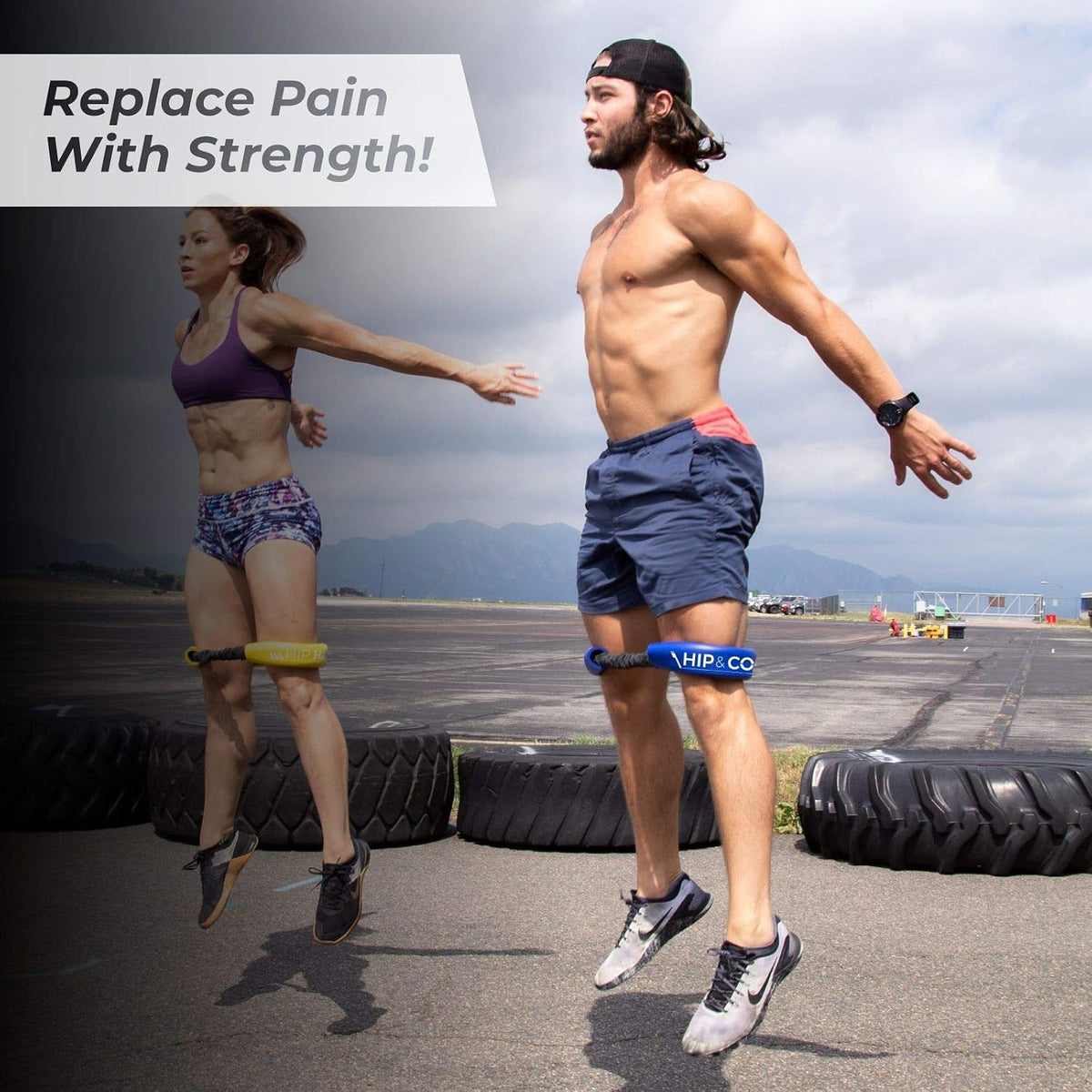 Crossover Symmetry Hip & Core System - Loop Resistance Home Workout Bands to Stretch and Strengthen Legs, Butt, Hips, Thighs and Glutes, Includes Online Exercise & Training Guide