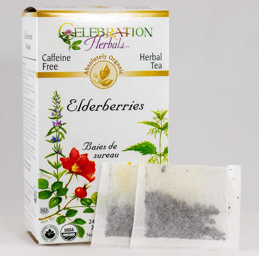 Celebration Herbals Organic Elderberries Tea Bags 24 Count