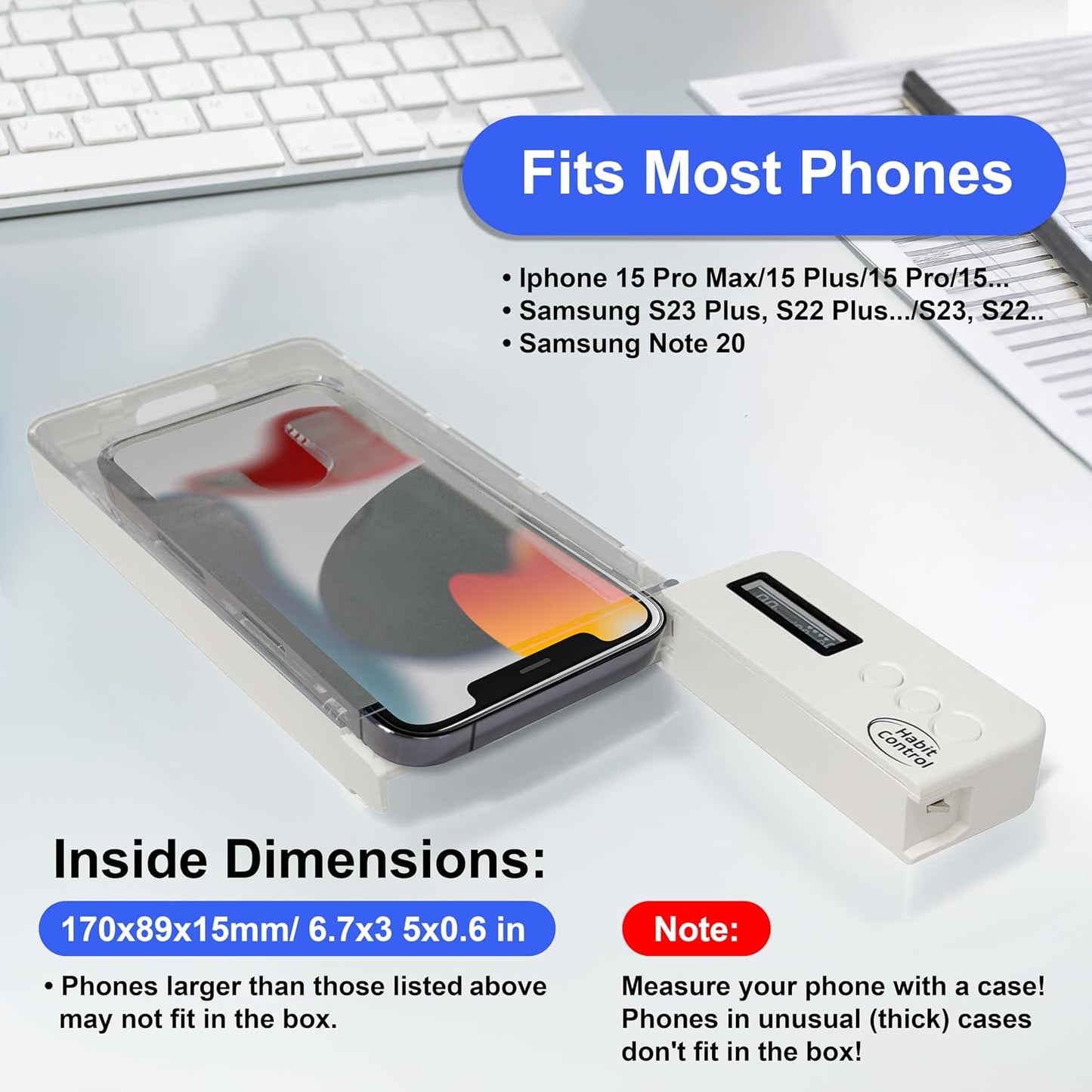 Phone Lock Box, Timed Lock Box Cell Phone Locker