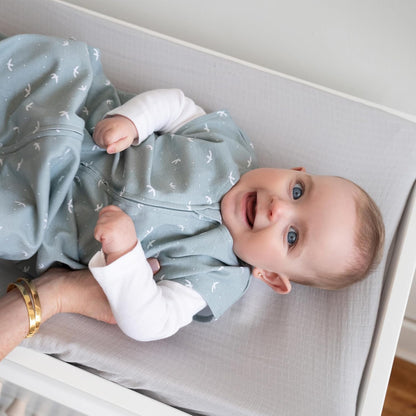 HALO SleepSack, 100% Cotton Wearable Blanket, Swaddle Transition Sleeping Bag, TOG 0.5, Ocean Life, Medium, 6-12 Months