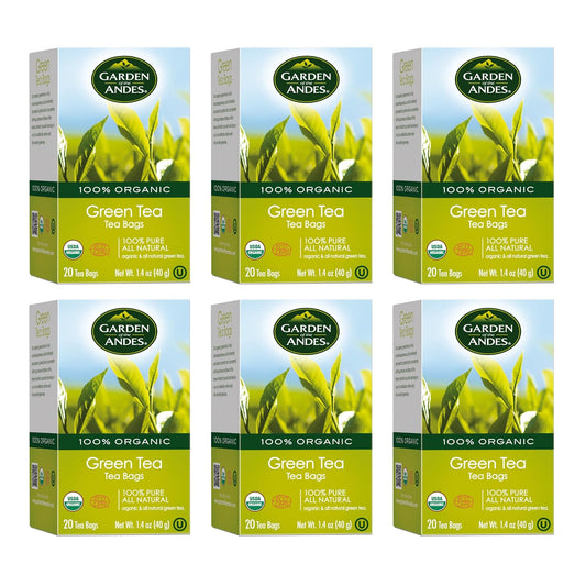 Garden of the Andes Kosher Organic Green Tea, 120 Bags