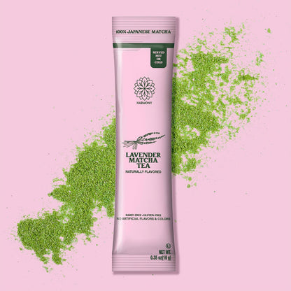 Harmony Premium Japanese Lavender Matcha Tea, 10 Sticks