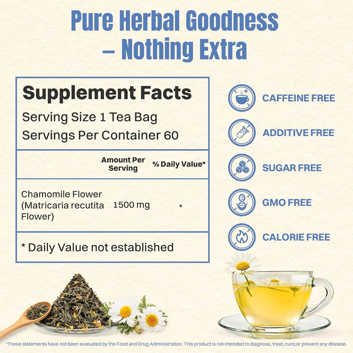 Hiihone Lemon Balm Tea Bags 20 Count – Pure & Natural Lemon Balm Tea, Caffeine-Free Herbal Tea, Calming & Soothing, Non-GMO, Fresh Citrusy Flavor