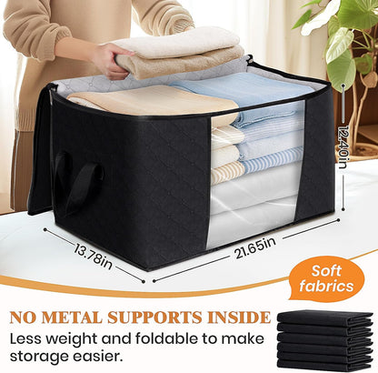 Fab totes Storage Bags for Clothes Blanket Storage Bins with Lids