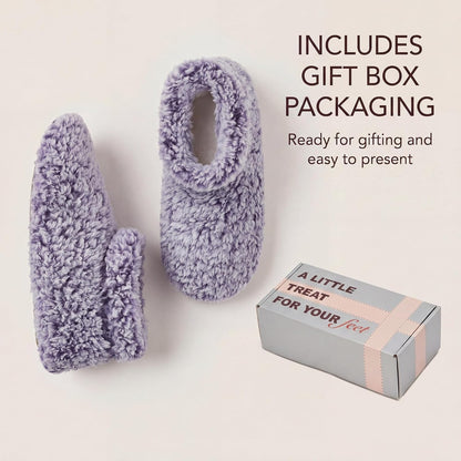 Cozylook Fuzzy Slippers for Women Indoor Soft Sole Slipper Socks